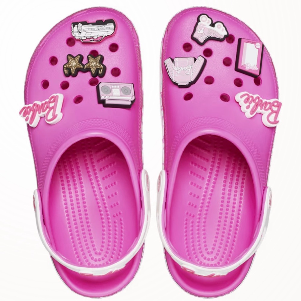 Barbie x Crocs Clogs collab with Fun Charms